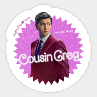 Cousin Greg Succession Barbie Sticker